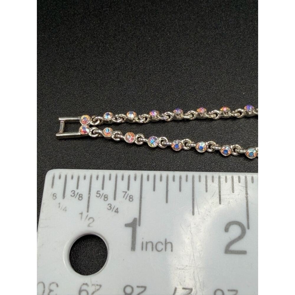 Givenchy flex Tennis Bracelet Crystal rhinestone #E444 - Picture 3 of 13